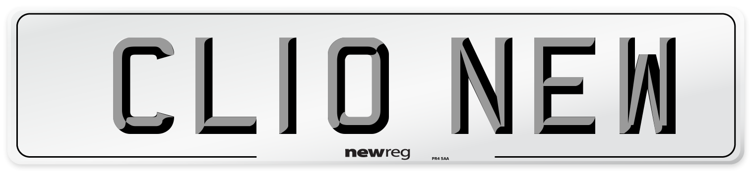 CL10 NEW Number Plate from New Reg